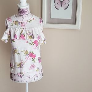 Girl's Sleeveless Top with Ruffle